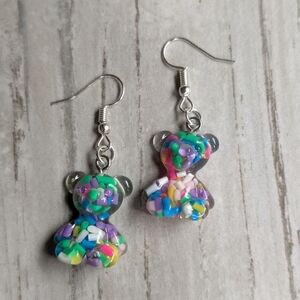 Rainbow Bear Earrings